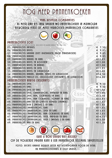 Noch mehr Pfannkuchen - Pannenkoekenhuis d’Olle Smidse Midwolda